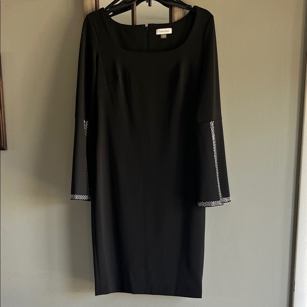 Calvin Klein Black Dress with Silver Details